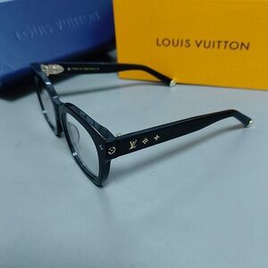 Louis Vuitton Black Sunglasses with Gold Accents